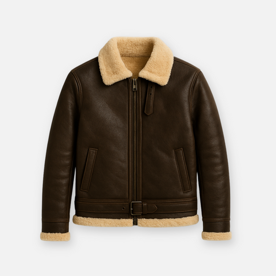 Fur lined Leather Jacket